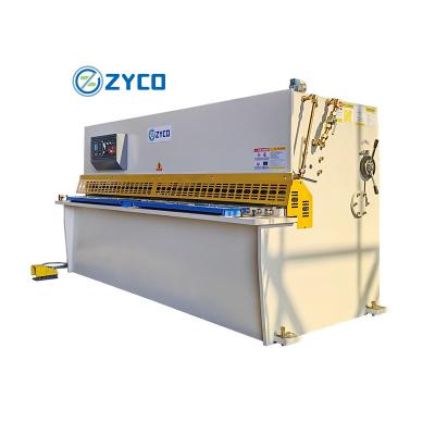 China Construction Material Shops Machine E21s Controller Q12k-8x3000 4000 Automatic Metal Plate Shearing Hydraulic Shearing Machine for sale