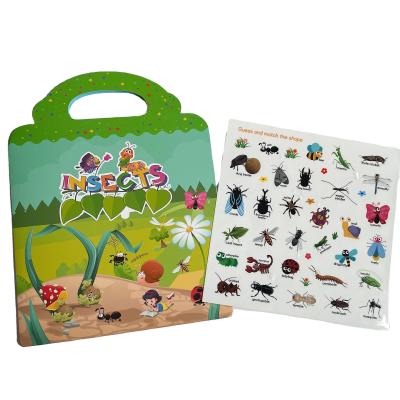 China Lovely Cartoon Sticker Insects Sticker Book for Kids for sale