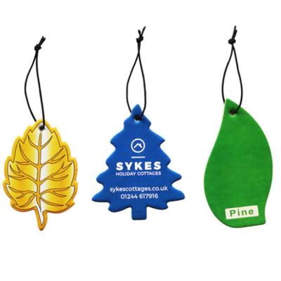 China Air Fresher Paper Air Freshener Custom Car Shape Tree Cheap Custom Hang Paper Customized Car Air Freshener for sale