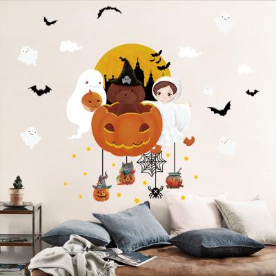 China WALL STICKER Halloween Witch and Scary Bats Wall Decals for sale