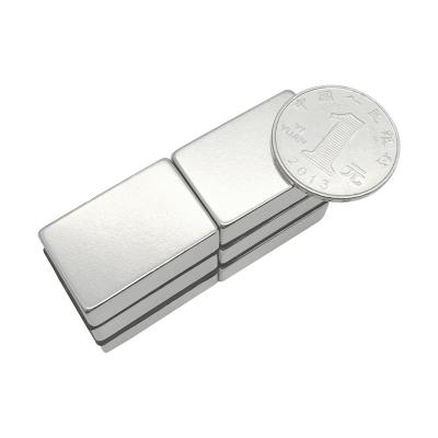 China Super Strong Industrial Magnet Rectangle N52 Block Magnet Nickel Plated Permanent Neodymium Magnit for sale