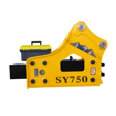 China SY750 Concrete Breaker Machine Hydraulic Excavator Hammer Hydraulic Breaker for sale