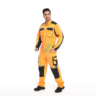 China Color Combination Fire Retardant Bibpants Work Suit Good Quality Service OEM Flame Retardant Uniform for sale