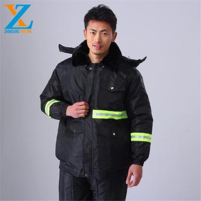 China Customized Coveralls Wokwear Freezer High Visibility Cold Storage Coveralls Waterproof Jacket With Pants for sale