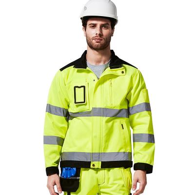 China 2021 Hot Sale Water Proof Water Proof High Visibility Safety Waterproof Reflective Construction Jacket for sale