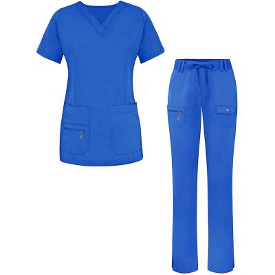 China Multifunctional Hospital Maternity Hospital Uniforms And Nurses Elastic Scrub Tops for sale