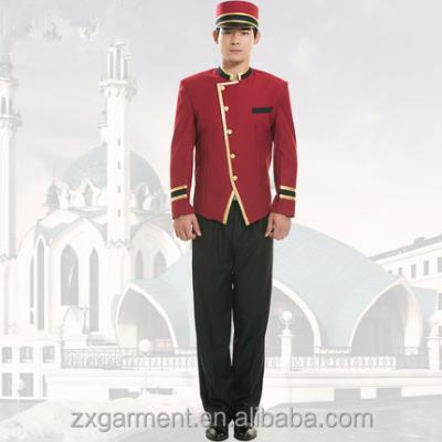 China Hotel Fashion Style Western Town Crier Uniform For Concierge / Doorman Town Crier Hotel Uniform for sale