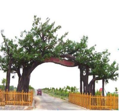 China Large outdoor waterproof artificial tree, ornamental plant artificial banyan tree for sale