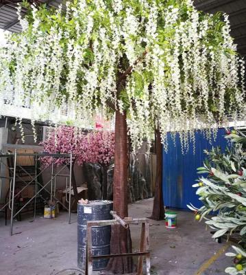 China Waterproof Artificial Silk Wisteria Flower Tree for sale