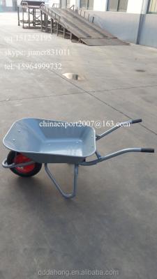 China Tools China Hot Selling Concrete Wheelbarrow WB4008 , 65L Steel Tray for sale