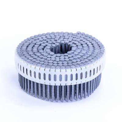 China 0&15 Degree Flat Sheet Plastic Coil Nails / Plastic Coil Nails Outdoor Wood Pallet Manufacturer for sale