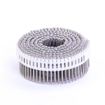 China Flat Plastic Coil Nails Each Volume Number 150~250 Pcs / Coil for sale