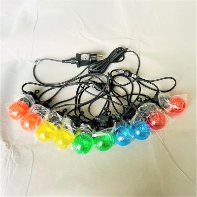 China 2020 Hot Sale Garden Light Bulbs Garland Outdoor Christmas Decorative Colorful LED String IP44 Waterproof for sale