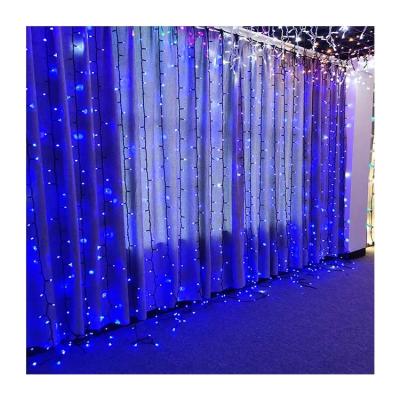 China Durable Using Connectable Led Light Blue Curtain String In Low Price For Room 40-1920L for sale