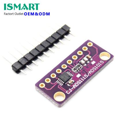 China I2C ADS1115 ADS1015 16 Bit ADC 4 Channel Module With Programmable Gain Amplifier 2.0V To 5.5V RPi ADS1115 ADC Board for sale