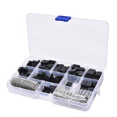 China Connector 2.54mm, Dupont Cable Jumper Wire Pin Header Housing Kit, Dupont Connector 620pcs Male Crimp Pins+Female Pin Terminal Connector for sale