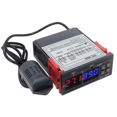 China STC controllers temperature heating cooling humidity. Digital Thermostat Hygrostat Temperature Humidity Controller AC 110V-220V Regulator Control STC-3028 3028 for sale