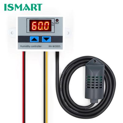 China ISMART XH-W3005 W3005 AC110V-220V Digital Humidity Controller Hygrometer Humidity Control Switch 0~99%RH With Humidity Sensor Humidity Controller XH-W3005 for sale