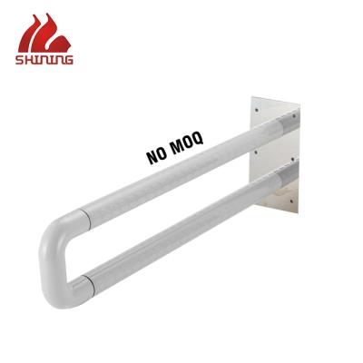 China Modern Toilet Stainless Steel Nylon Folding Grab Bar Disabled for sale