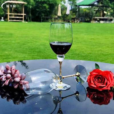 China Isn't the factory wholesale crystal customizable champagne wine glass diamond red grape glass wine glass for sale