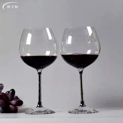 China Isn't the big wine glass manufacturers diamond champagne wine glass wholesale custom crystal wine glasses for sale