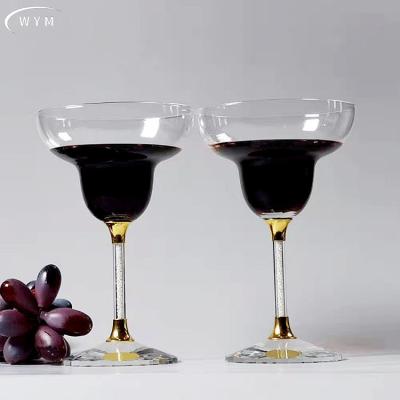 China Is not the big wine glass manufacturer sells the latest design and wholesale customizable crystal diamond cocktail glass for sale