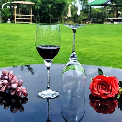 China Is not goblet manufacturers wholesale champagne glasses can be customized crystal wine glass diamond wine glasses for sale