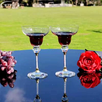 China Isn't the red wine maker diamond customizable crystal wine glass latest goblet glass wholesale design for sale