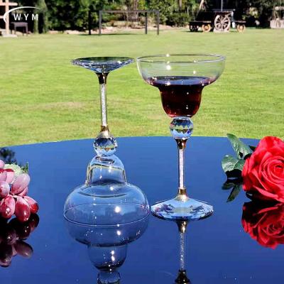 China Manufacturer Latest Design Goblet Manufacturer Red Wine Diamond Crystal Cocktail Glass Modern Glass Gift Box Wholesale Customizable Packaging for sale