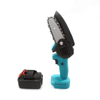 China 2-Stroke Lithium Battery Powered Chainsaw 21v Portable Cordless Mini Chainsaw for sale