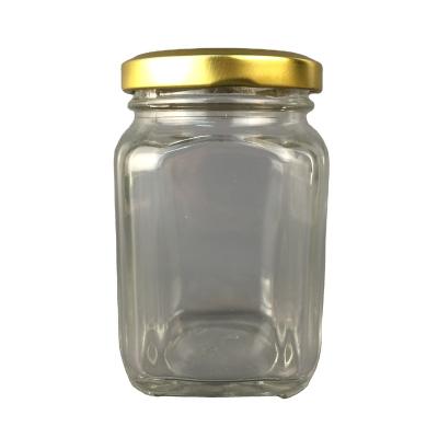 China 220ML Canned Food RECTANGLE GLASS JAR for sale