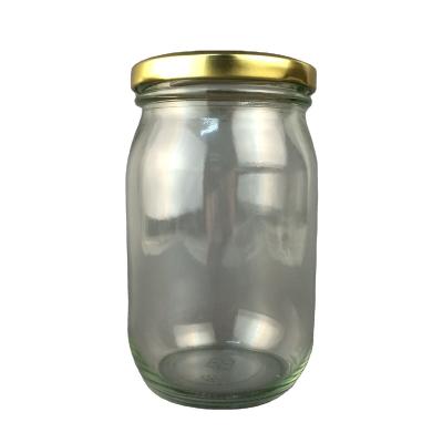 China 450ML CANNED FOOD AROUND GLASS JAR for sale