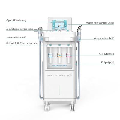 China Skin Tightening Beauty Equipment Multifunctional Facial Peeling Bubble Solution Hydra Skin Care Beauty Machine For Salon for sale