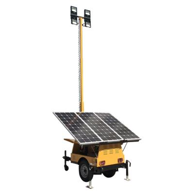 China Sports Stadiums 6m7m9m Hydraulic Mast 6Kw Lift Diesel Towable Lightweight Tower for sale