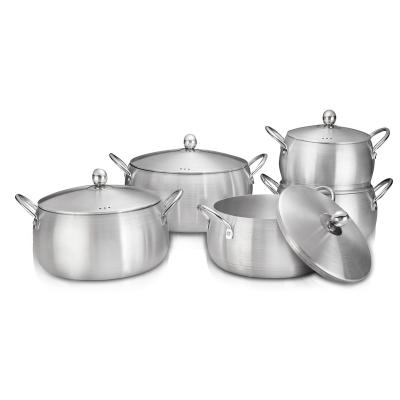 China Sustainable Casserole Dish Aluminum Sanding Pot Sets DLD Casserole Pot Set for sale