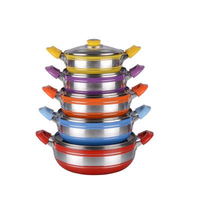 China Hot Selling Aluminum Soup Pot Viable Cheap Stock And Stock Pots for sale