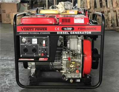 China Portable Type Air Cooled Diesel Generator Set 5KW Diesel Engine Generator for sale