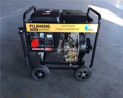 China Open frame type air-cooled, generator 5.5kva diesel price, engine, OEM for sale