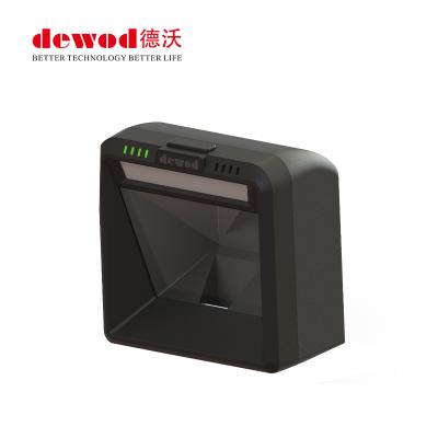 China ABS+PC DEWO New Design Hot Sales Wide Field Of View 1D 2D Hands Free Desktop Barcode Scanner for sale