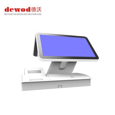 China Shops New Designs Android 5.1 Doual Screen All In One POS System Cashier For Shops for sale