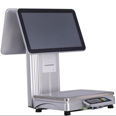 China DEWO Doual Windows Touch Screen POS System All In One POS System Cashier Weighting For Shops 15.6 Inch Multi-touch Capacitive Touch Screen for sale