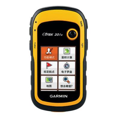 China Messendes Hand-GPS Gerät Garmin-Marken-Etrex201X schwarz/Gelb-Farbe zu verkaufen