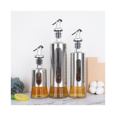 China Factory direct sales of food clear glass products practical saving oil bottles for food for sale