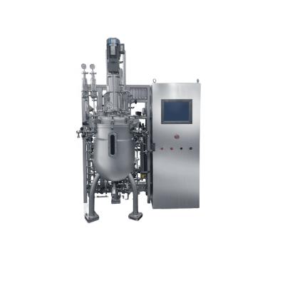 China Factory PLC 20L 50L SS316L Automatic Bioreactor Tank Mixer Cell Mechanism Drug Fermentation Tank Vaccine Chemical Reactor for sale