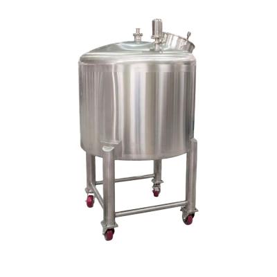 China Factory Stainless Steel Ss304 Keep Vessel Liquid Storage Milk Container Water Tank Vertical Container Tank Ss304 for sale