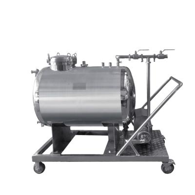 China Factory Seal Mobile High Pressure Stainless Steel Water Storage Tank Machine Ss316l CIP System Cleaning Tank for sale