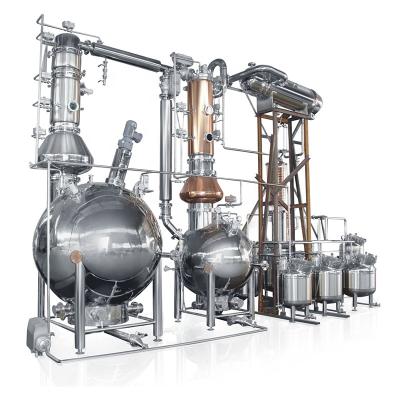 China Hotels Homemade Stainless Steel Illicit Liquor Whiskey Rum Gin Brandy Vodka Spirit Alcohol Distiller Red Copper Equipment for sale