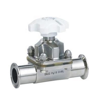 China Globe Pharmaceutical Control Door Trackball Fitting Pipe Spare Part Ss304 Stainless Steel Sanitary Diaphragm Valve for sale