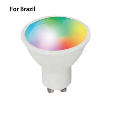 China Residential USA Canada RGBCW 5W Smart WiFi GU10 MR16 120 LED Multicolor Light Bulbs Compatible with Google Home Alexa and FCC for sale