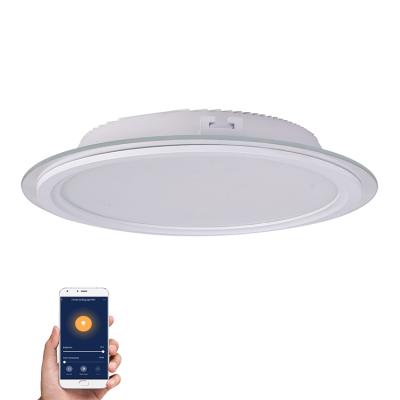 China Tuya Modern Built-in Smart Module Wifi 6w 12w 18w 24w Dimmable Recessed Led Downlight Light for sale